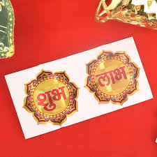 Shubh Labh pepar Sticker (Multiple Colors)