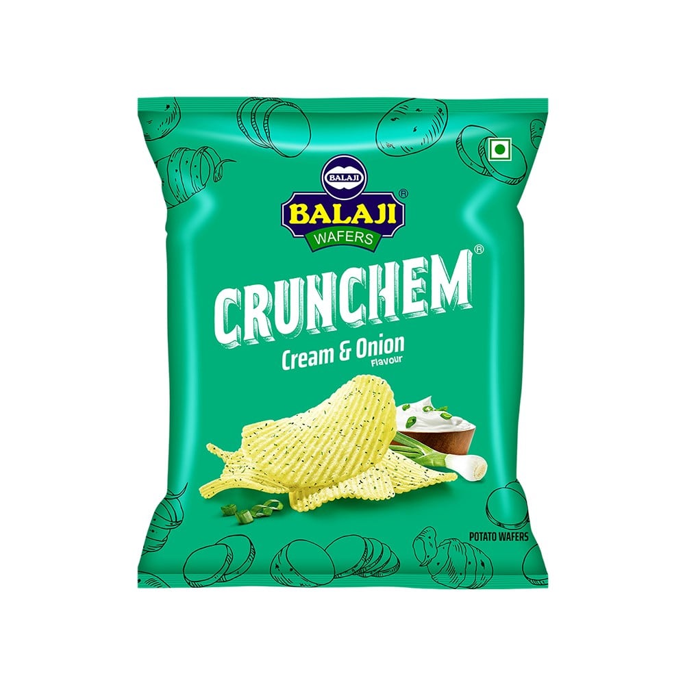 Balaji Wafers Crunchem Cream & Onion Flavour