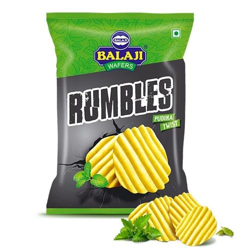 Balaji Wafers Rumbles Pudina Twist Flavour