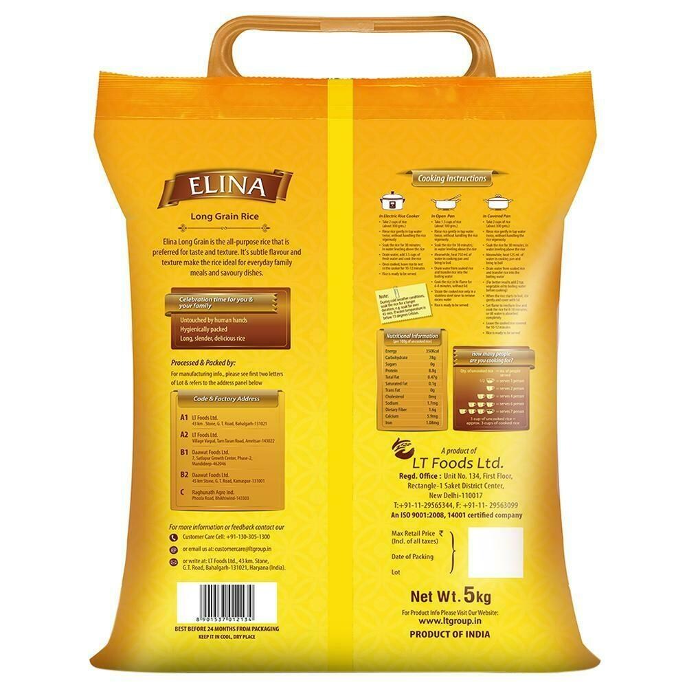 Daawat Elina Long Grain Rice 5 kg