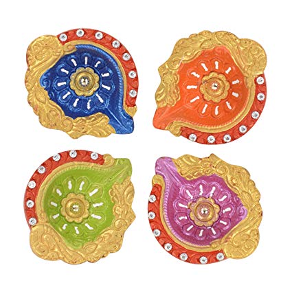 Diwali Diya Assorted Color With Out Wax