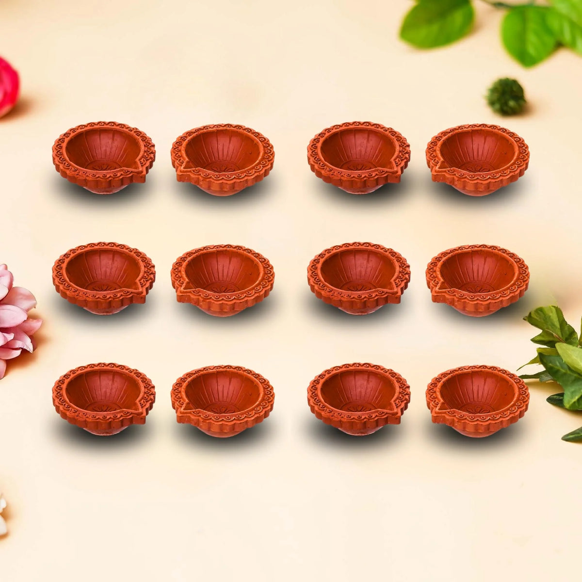 দিওয়ালি সাদা দিয়া প্লেইন কোডিয়া ২.৫ ইঞ্চি