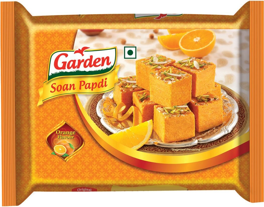 Garden Orange Flavour Soan Papdi