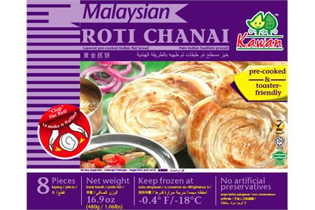 Frozen Kawan Malaysian Roti Chanai 8 Pieecs