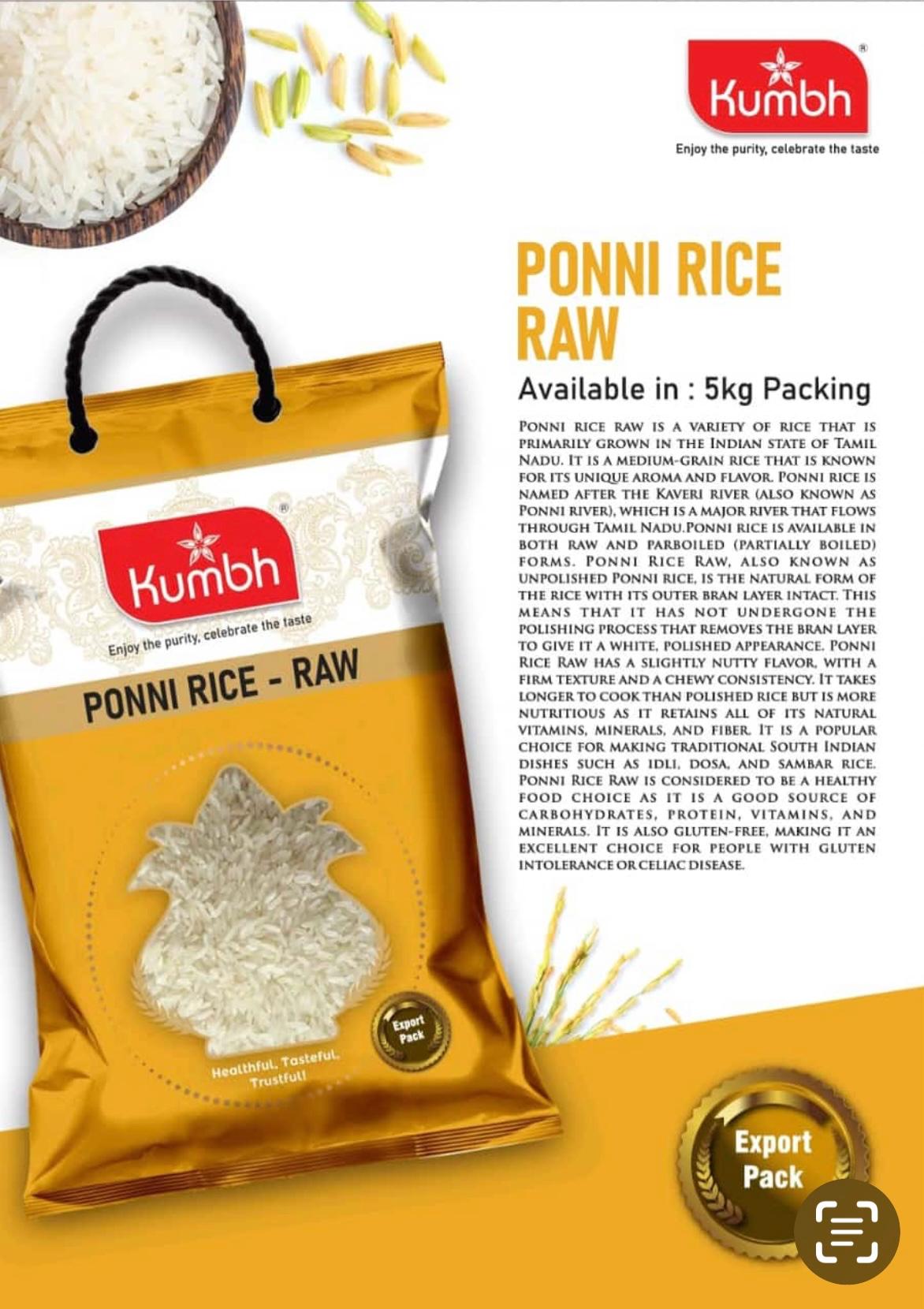 Kumbh Ponni Raw Rice 5 kg