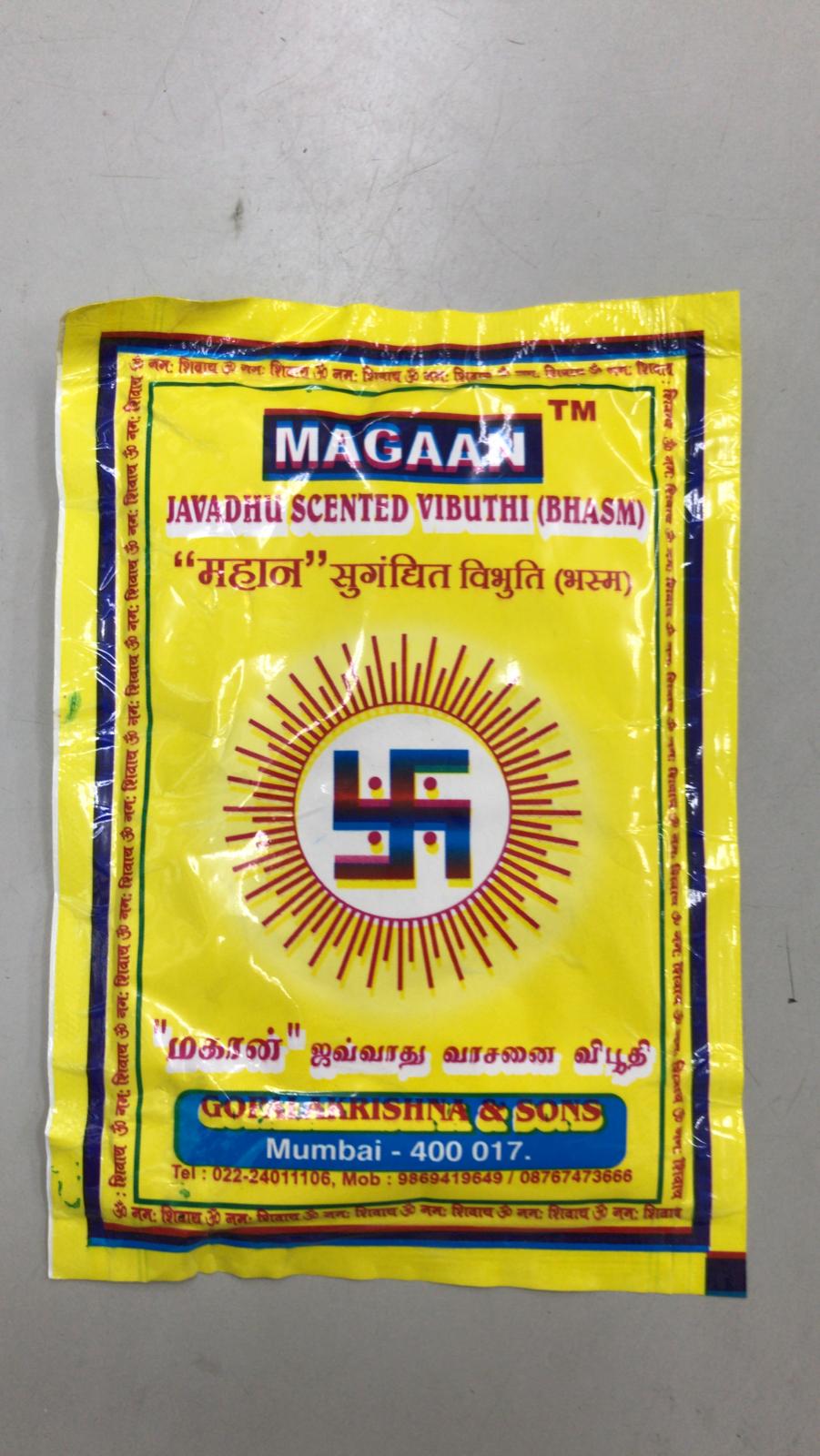 Magaan Javadhu Scented Vibhuti