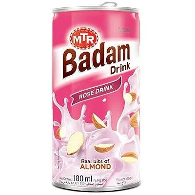 एमटीआर बदाम पेय गुलाब फ्लेवर १८० मिलीलीटर