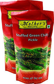 Mother Stuffed Green Chilli Pickle