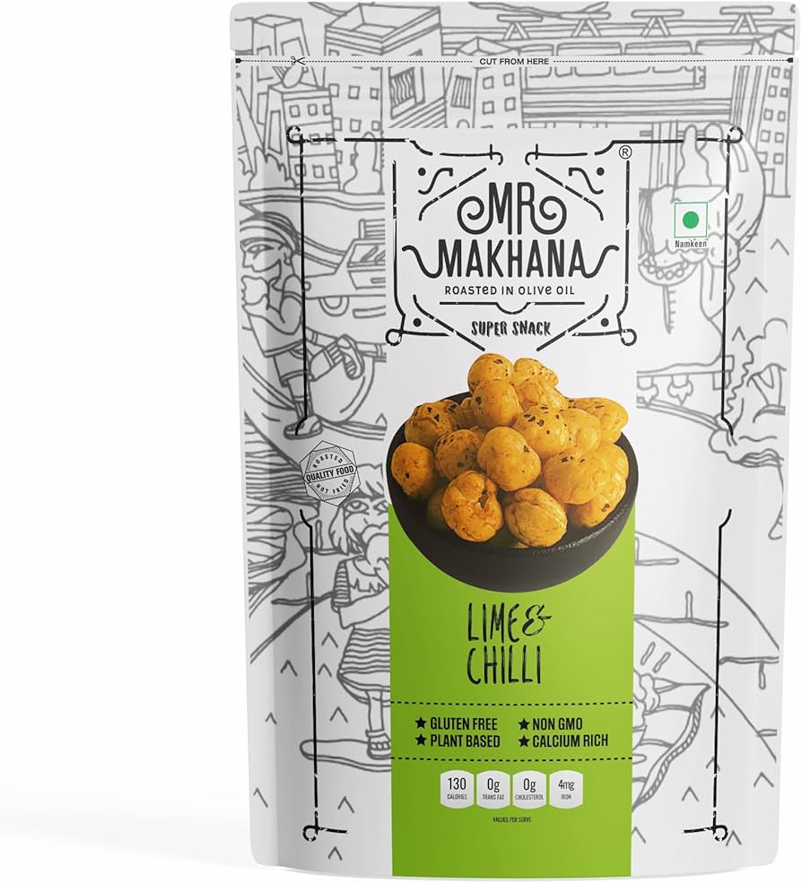 Mr Makhana Super Snack Lime & Chilli 75 g