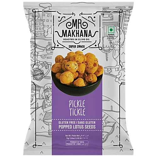 Mr Makhana Super Snack Pickle Tickle 75 g