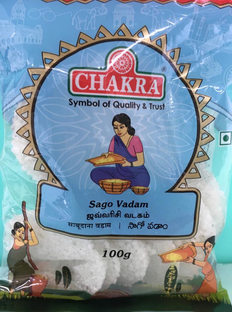 Chakra Fryums Sago Vadyam White
