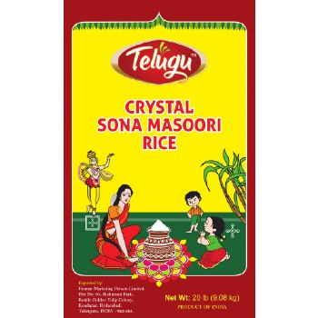 Swetha Telugu Foods Crystal Sona Masuri Rice