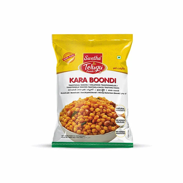 ಶ್ವೇತಾ ತೆಲುಗು ಫುಡ್ಸ್ ಖಾರ ಬೂಂದಿ 170 ಗ್ರಾಂ