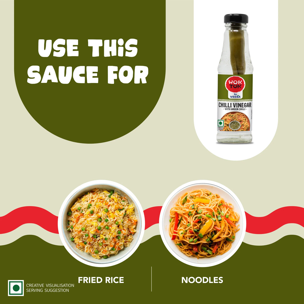 Veeba Wok Tok Chilli Vinegar With Green Chilli