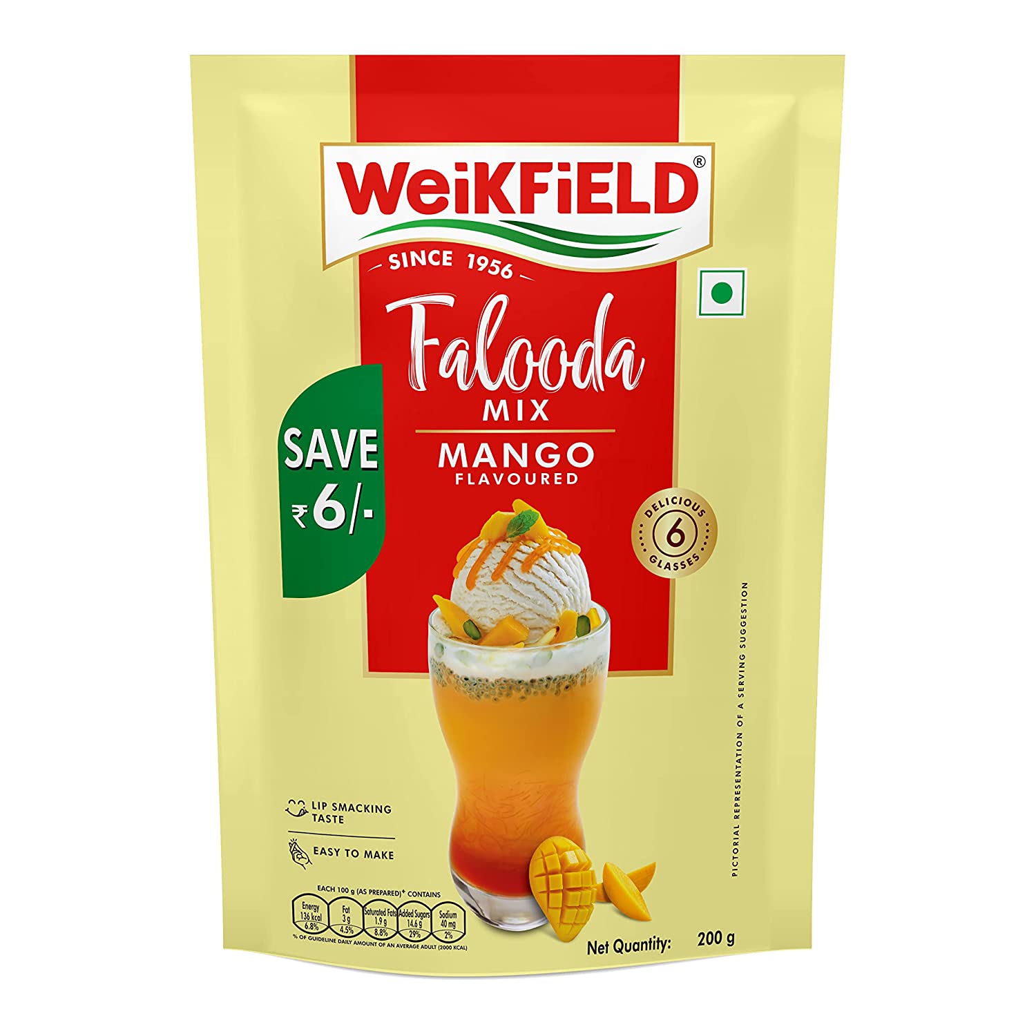 Weikfield Falooda Mix Mango Flavoured