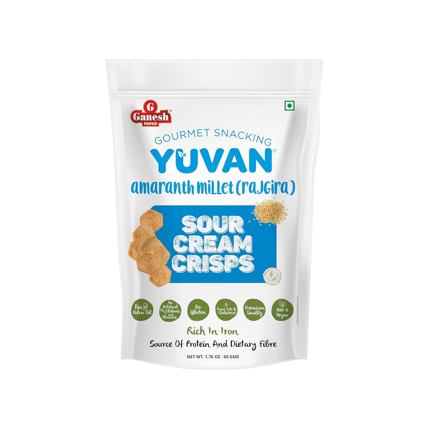 Ganesh Yuvan Amaranth Millet Rajgira Sour Cream Crisp